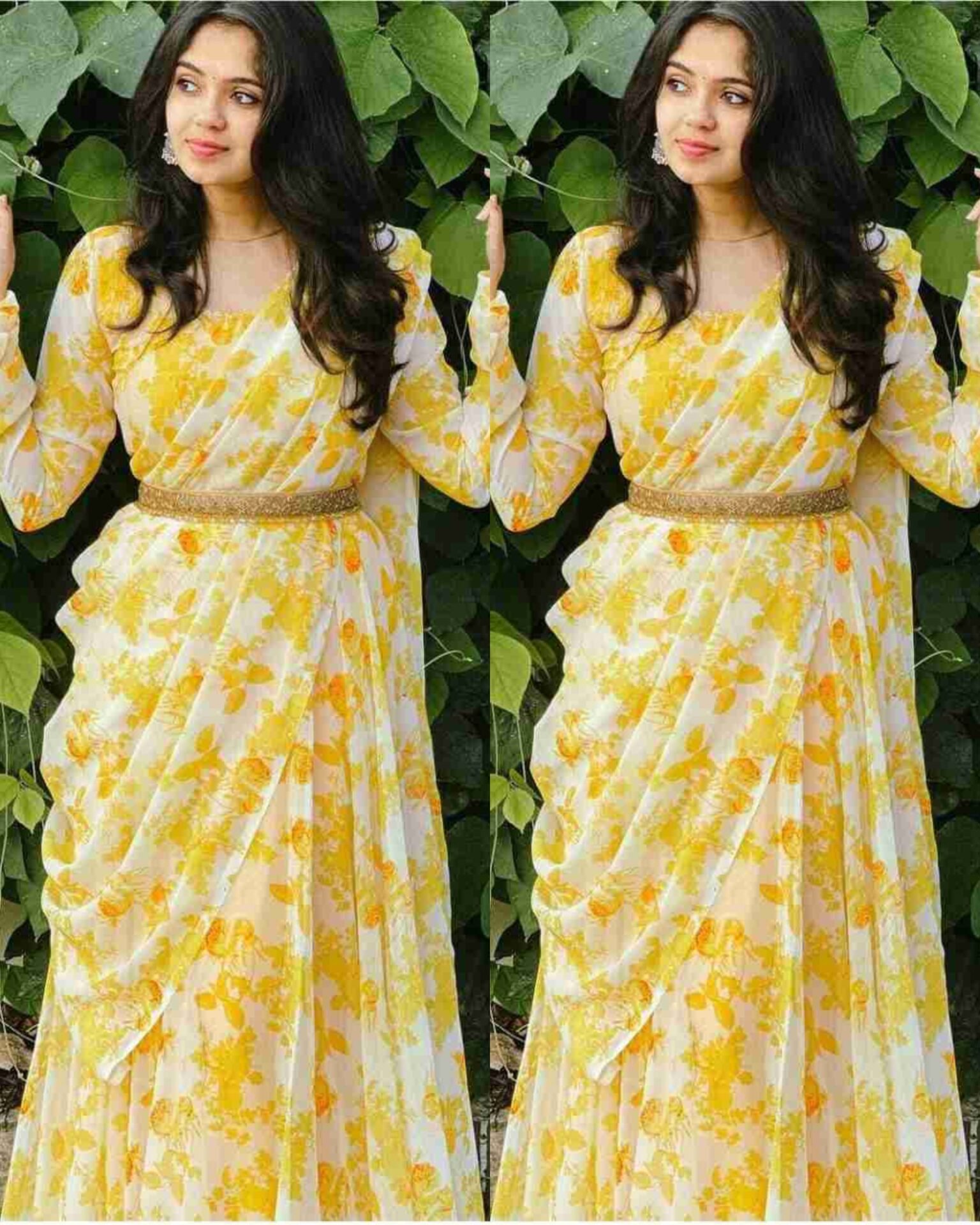 Attractive Georgette Gown for Women With Dupatta