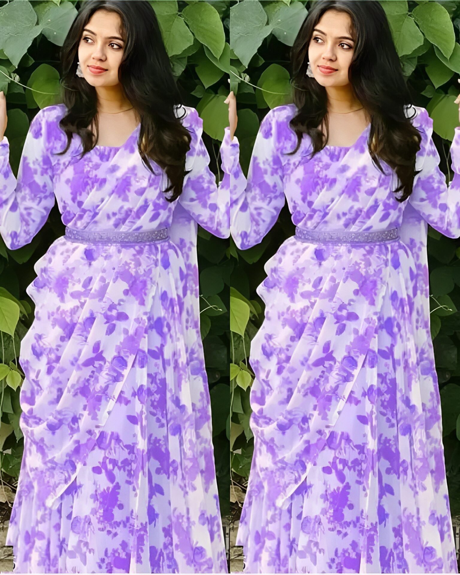 Attractive Georgette Gown for Women With Dupatta