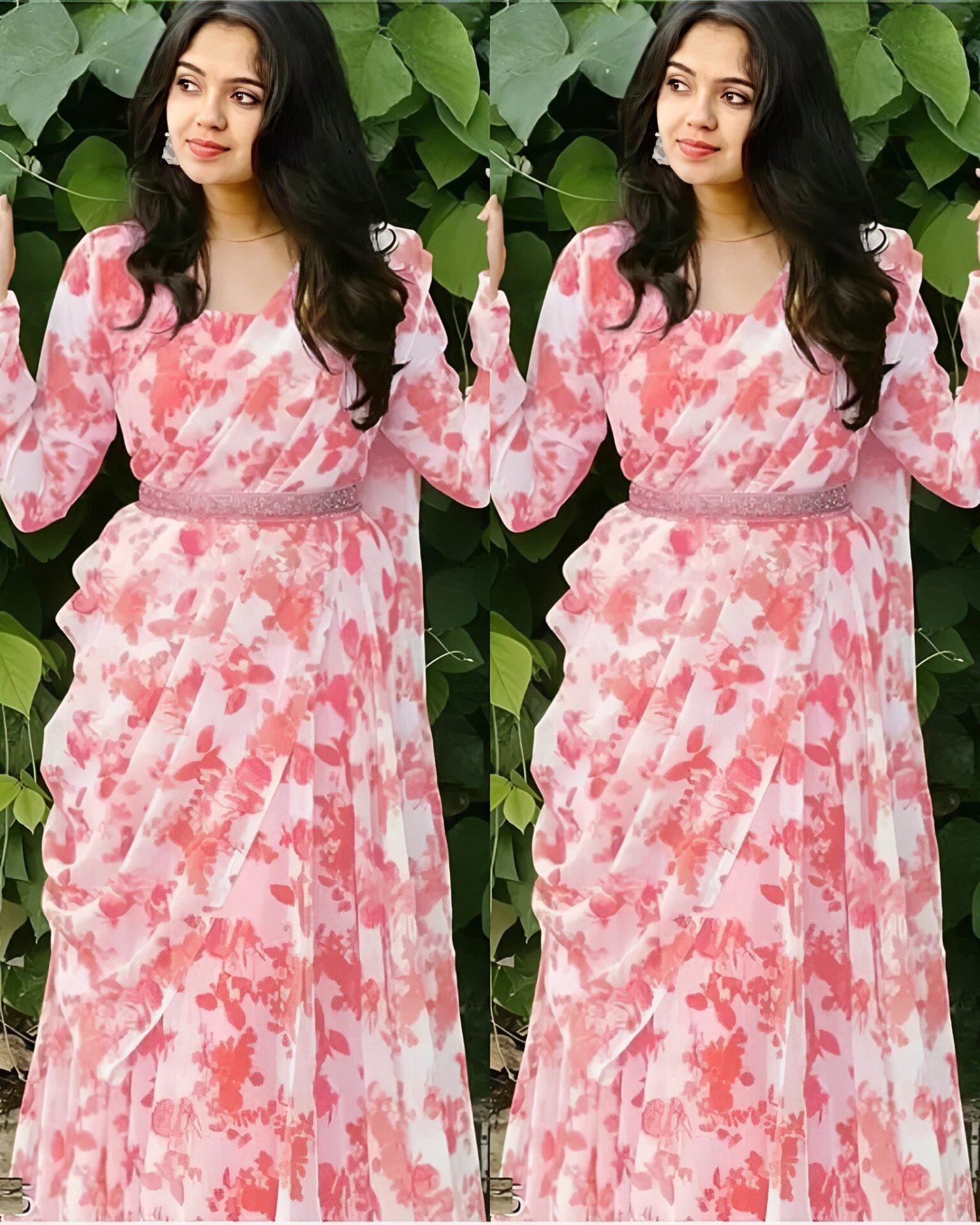 Attractive Georgette Gown for Women With Dupatta