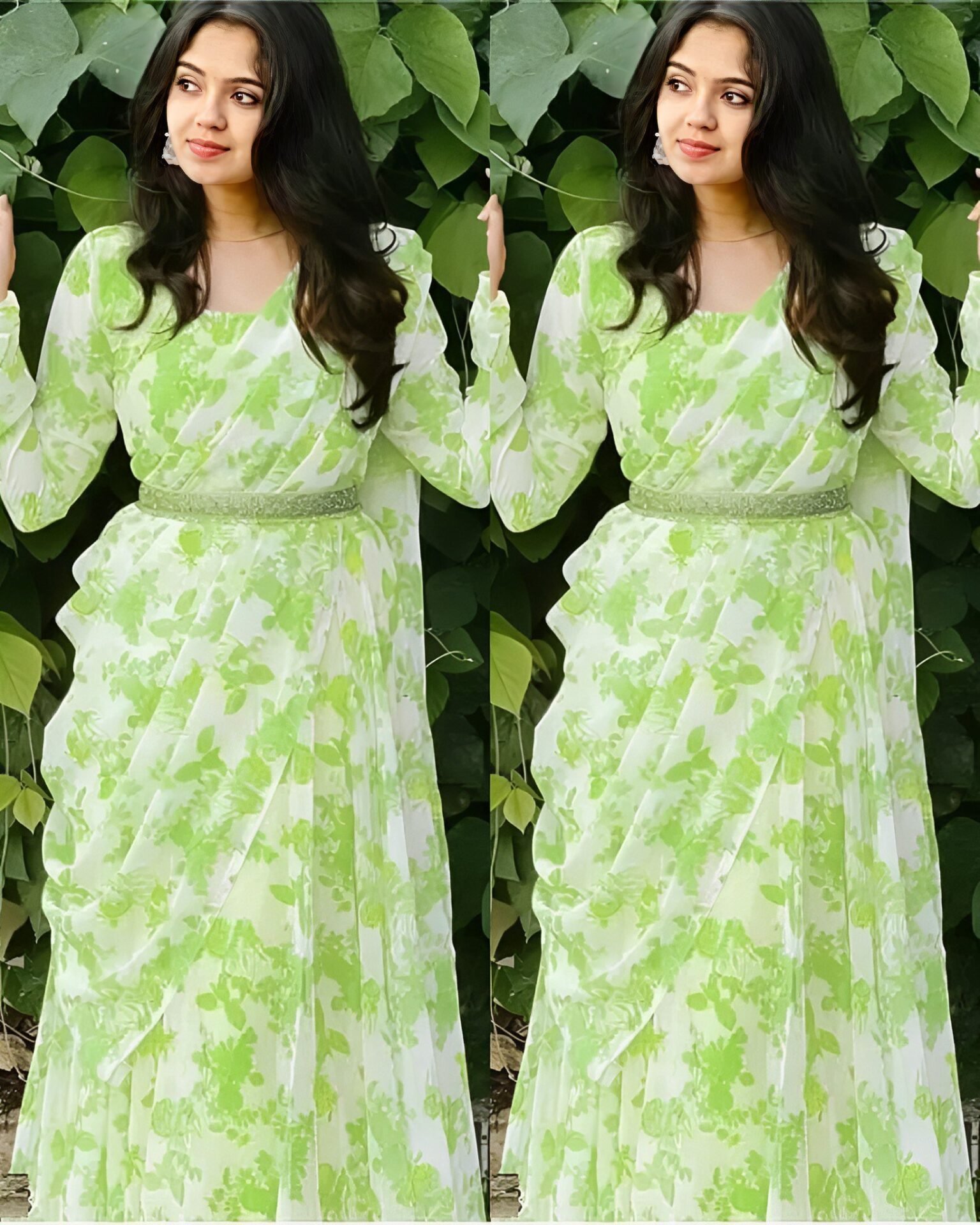 Attractive Georgette Gown for Women With Dupatta