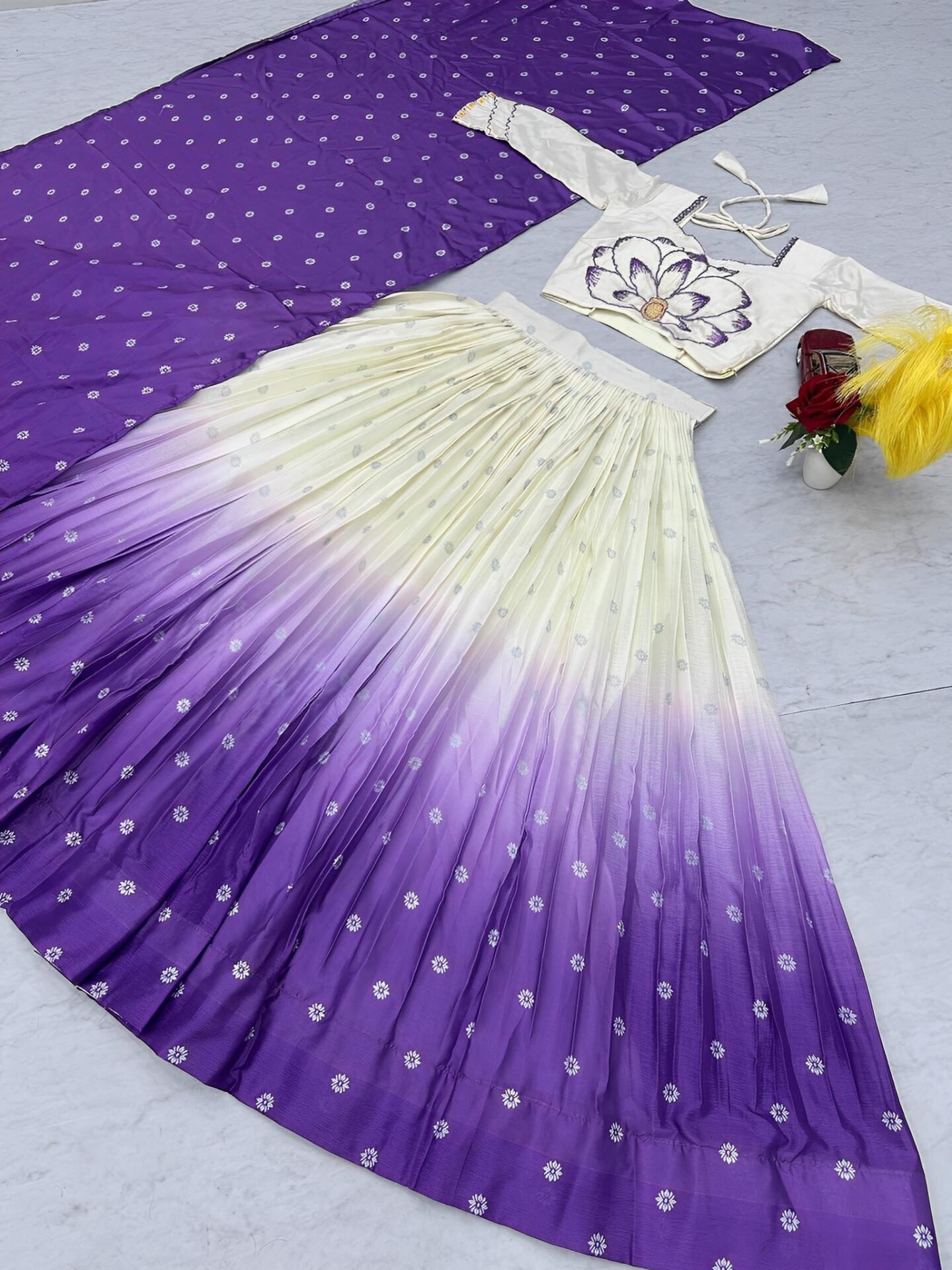 Purple Lovers Stitched Lehanga/Halfsaree