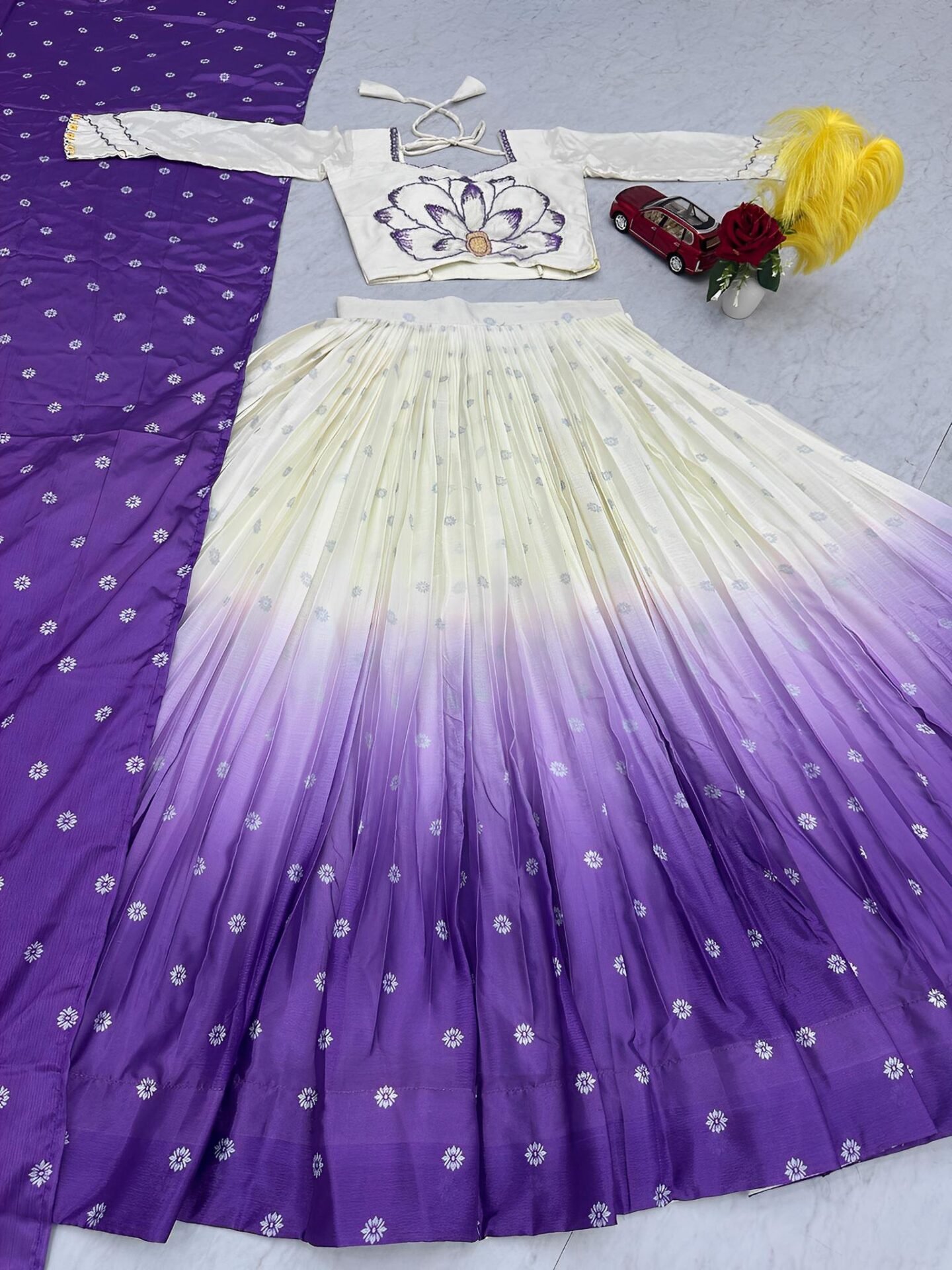Purple Lovers Stitched Lehanga/Halfsaree