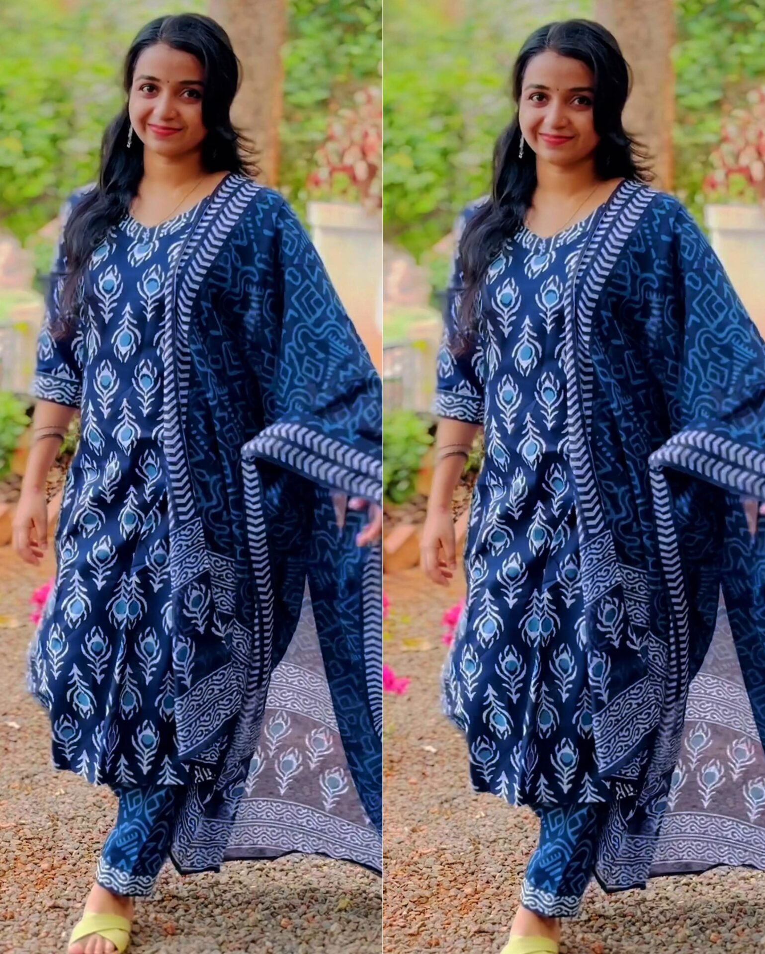 Rayon Printed Kurti, Pant Duppta Set