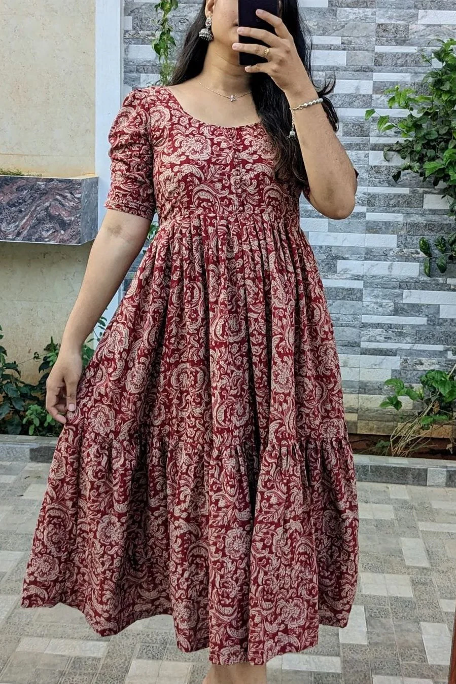 Stylish Floral Printed midi dress