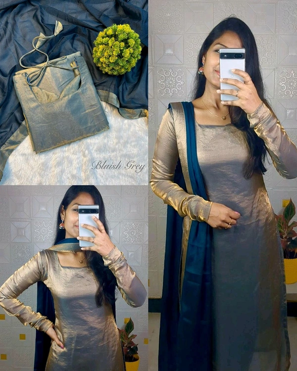 Exclusive Space silk Kurta with Dupatta set