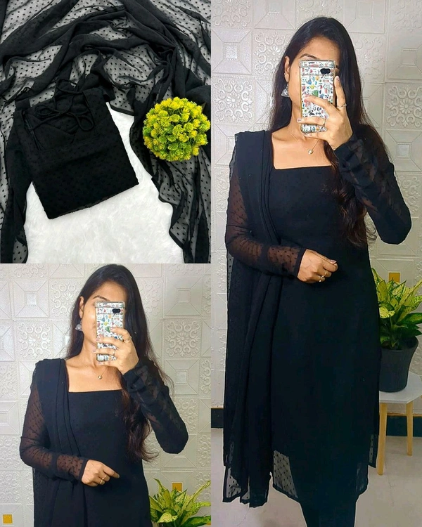 Trendy kurti with with dupatta set