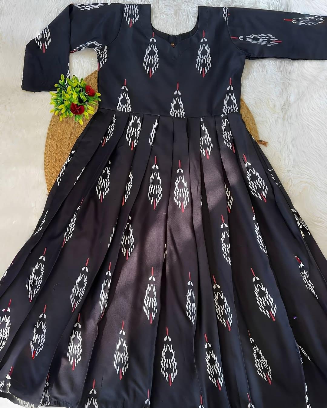 Cotton printed Pleated Maxi Collection