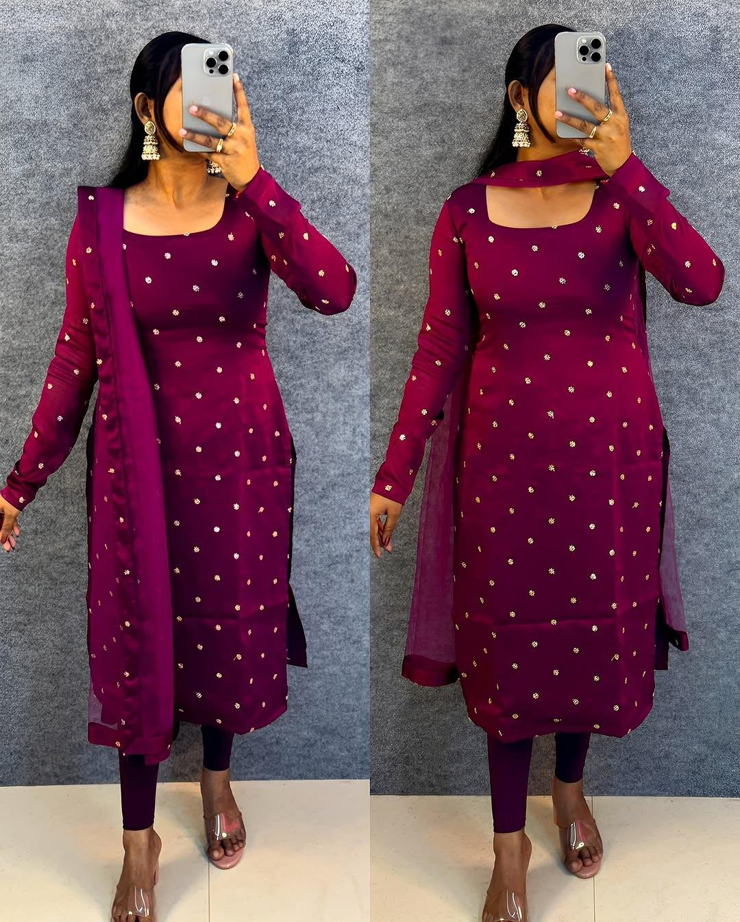 Premium Silk Cotton Kurta with Dupatta Set