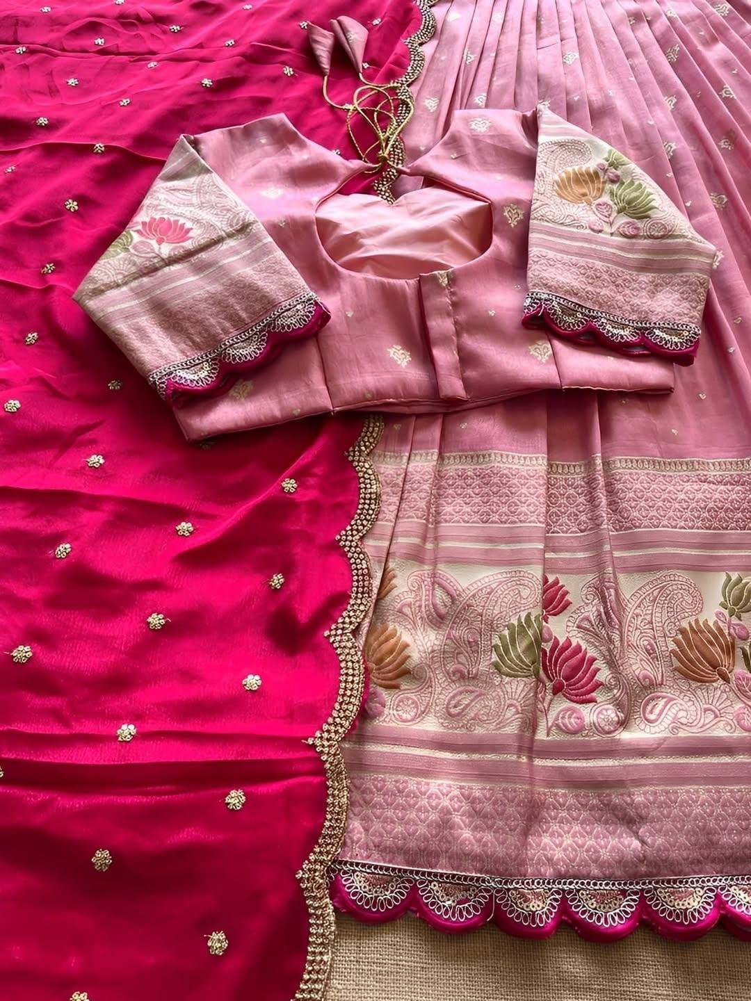 Elegant Lehenga Viscose tissue silk stitched