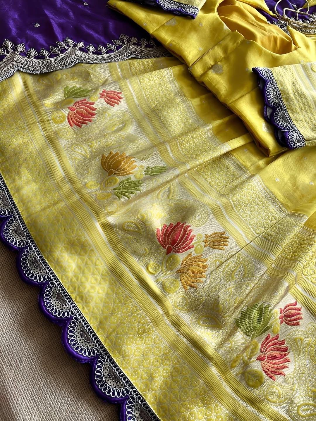 Elegant Lehenga Viscose tissue silk stitched