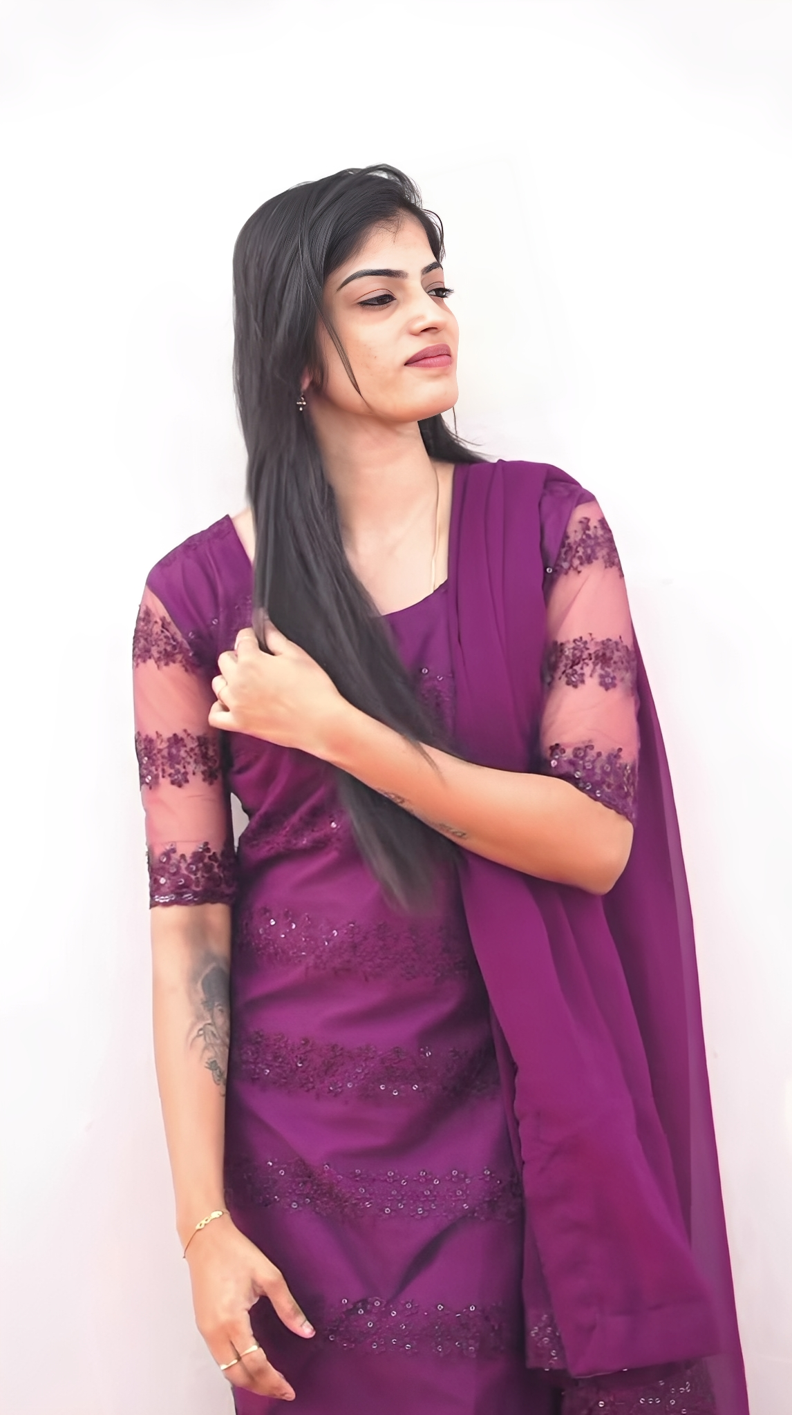 Elegant Embroidered Kurta with Dupatta