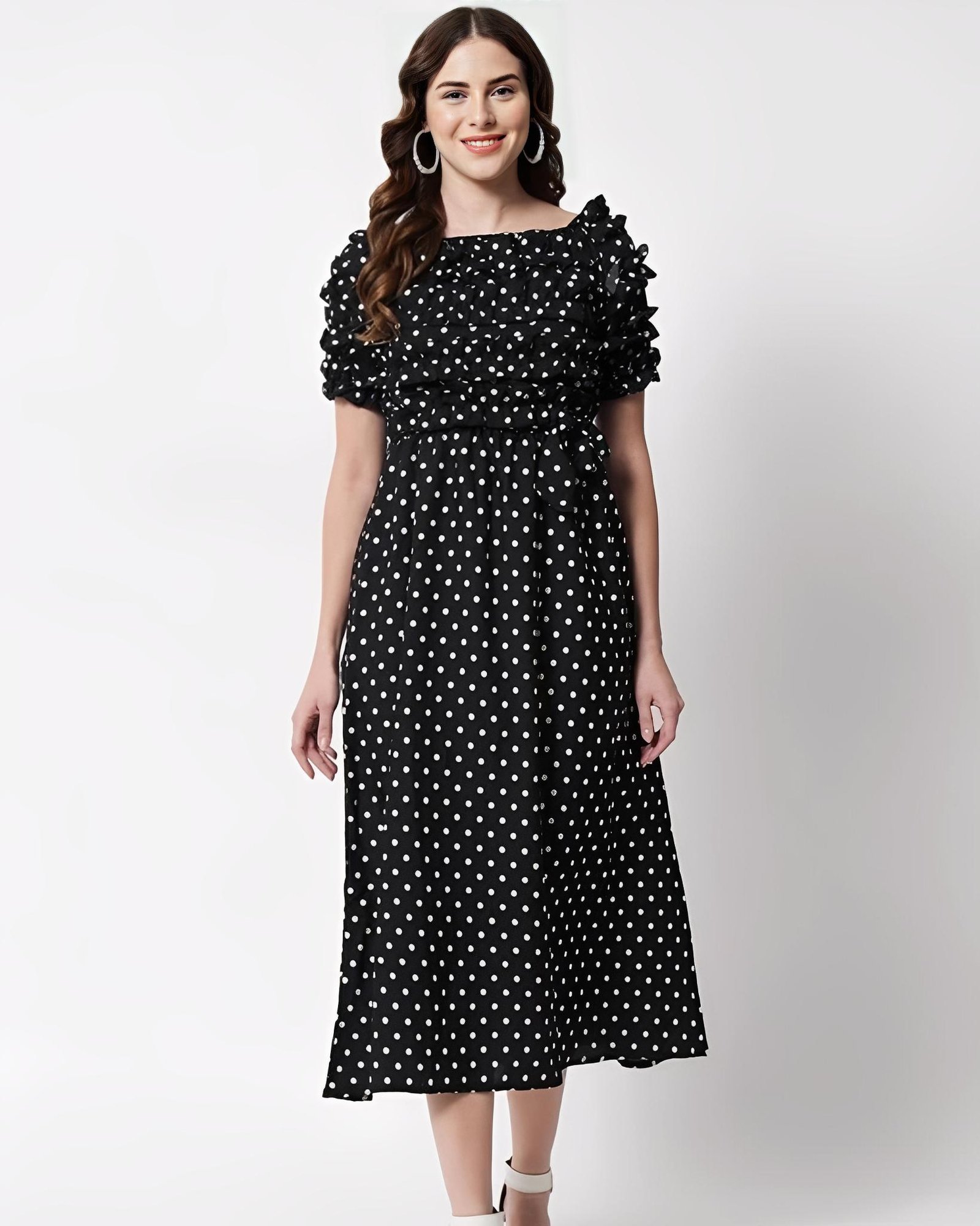 Women's trendy Frill Maxi Dress