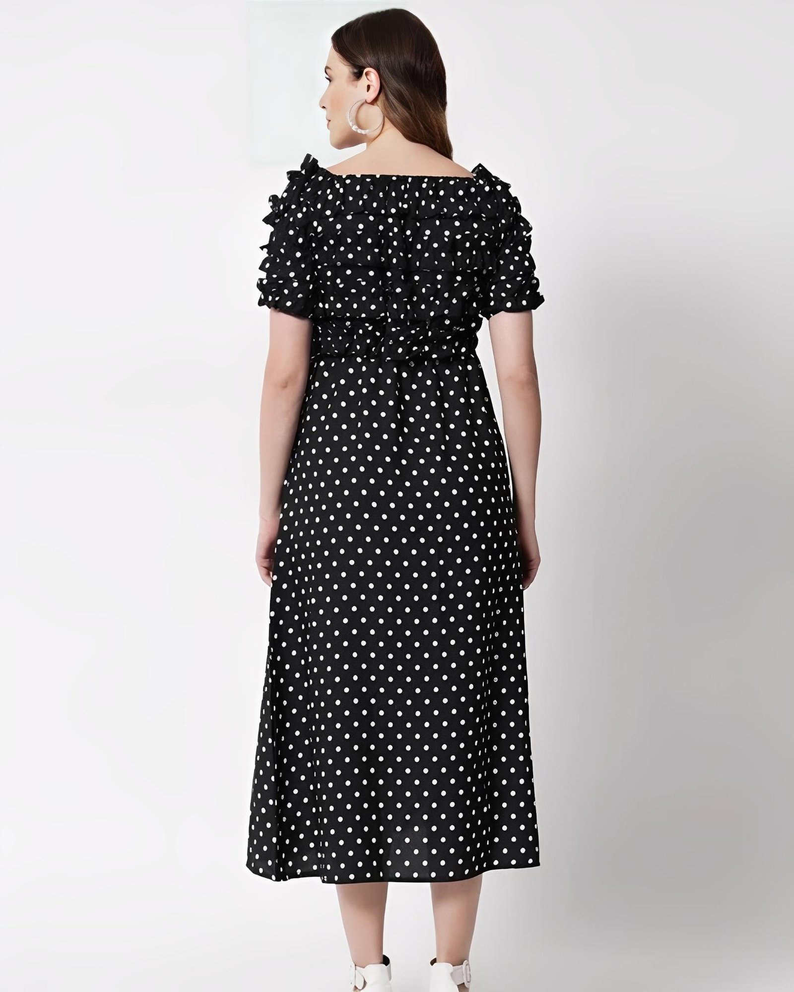 Women's trendy Frill Maxi Dress