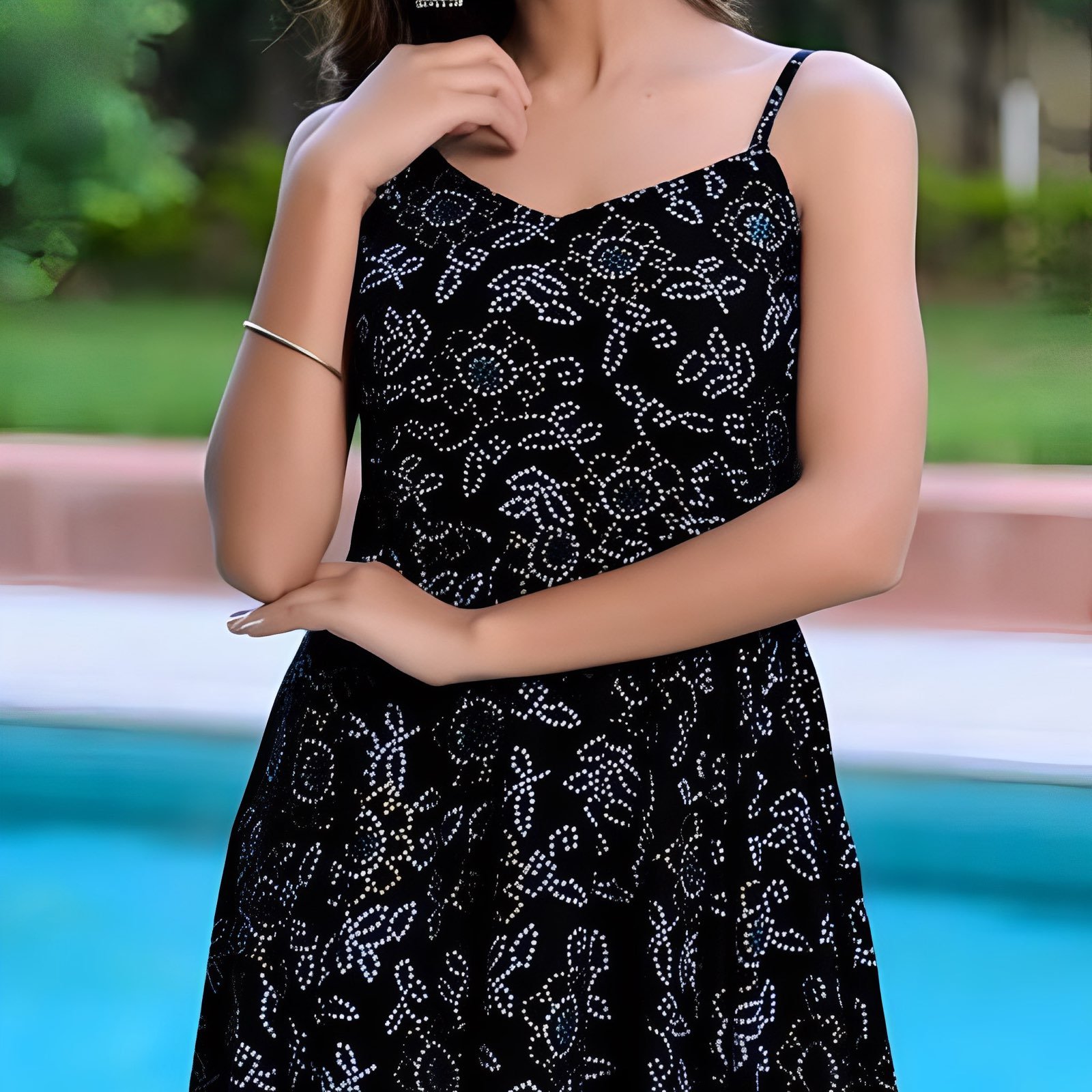 Women's Latest Design Rayon Printed Crop Maxi For Women/Girls