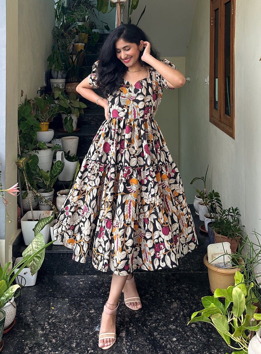 Women's Floral Printed Maxi Gown