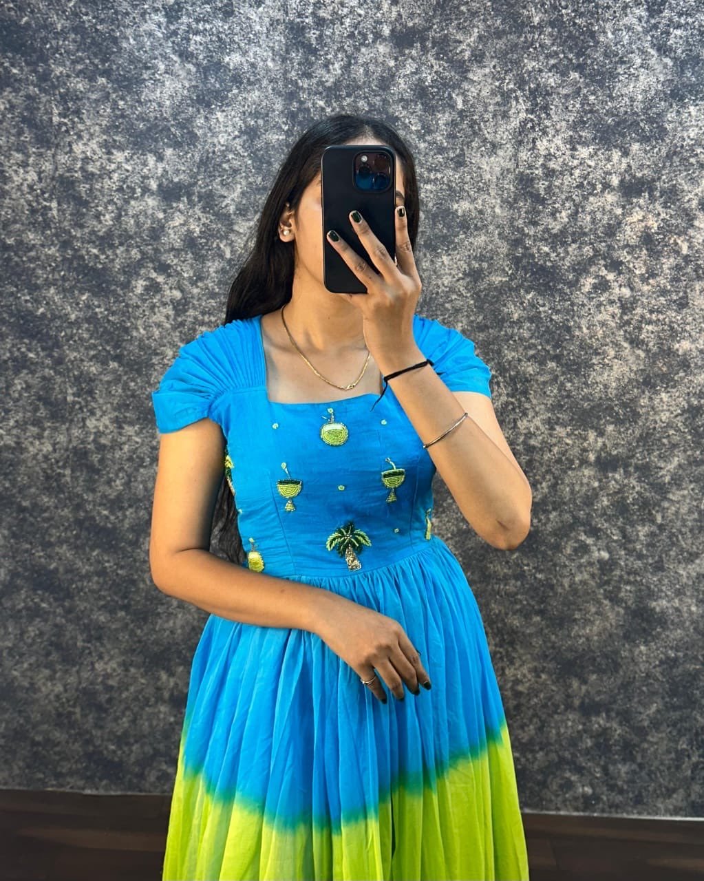 Stylish Ombre Anarkali Gown for Women