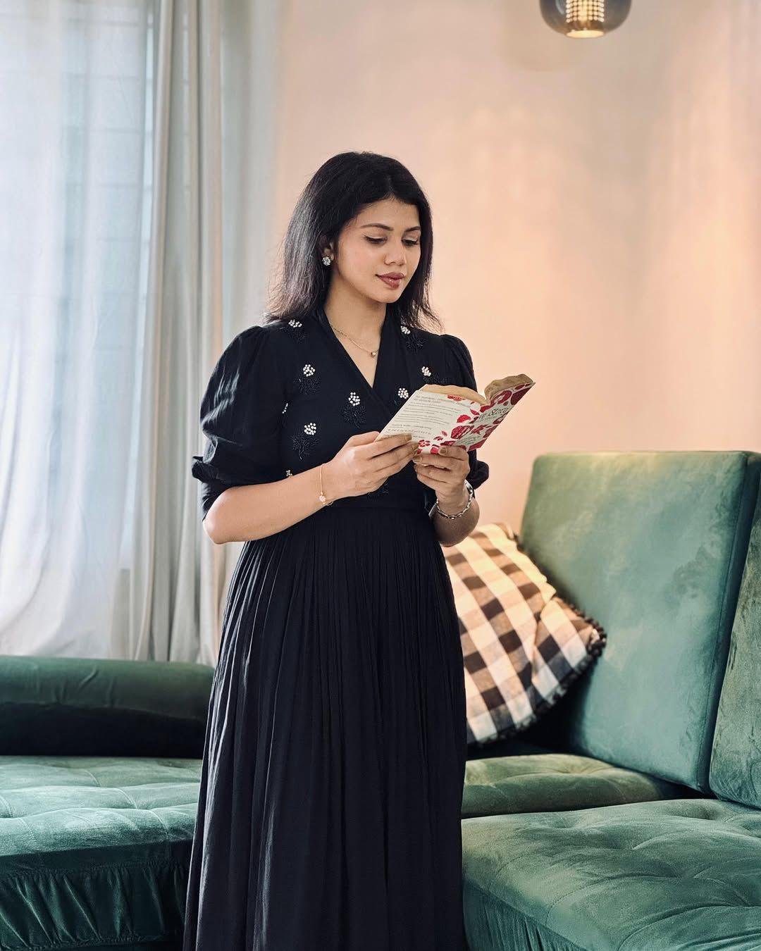 Black Georgette embroidered Gown Collection