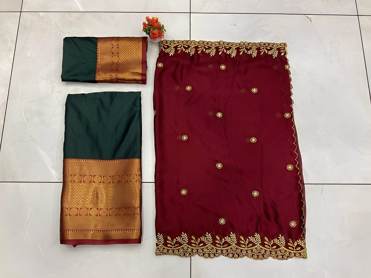 South Indian Traditional Silk Half Saree For Women