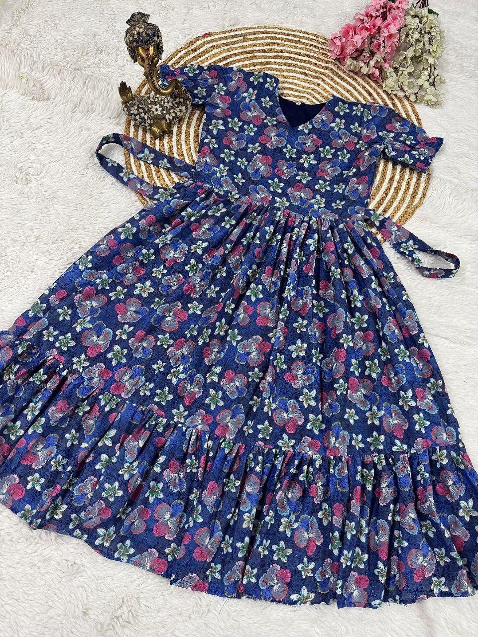 Pure Cotton Hakoba Gown with Lining