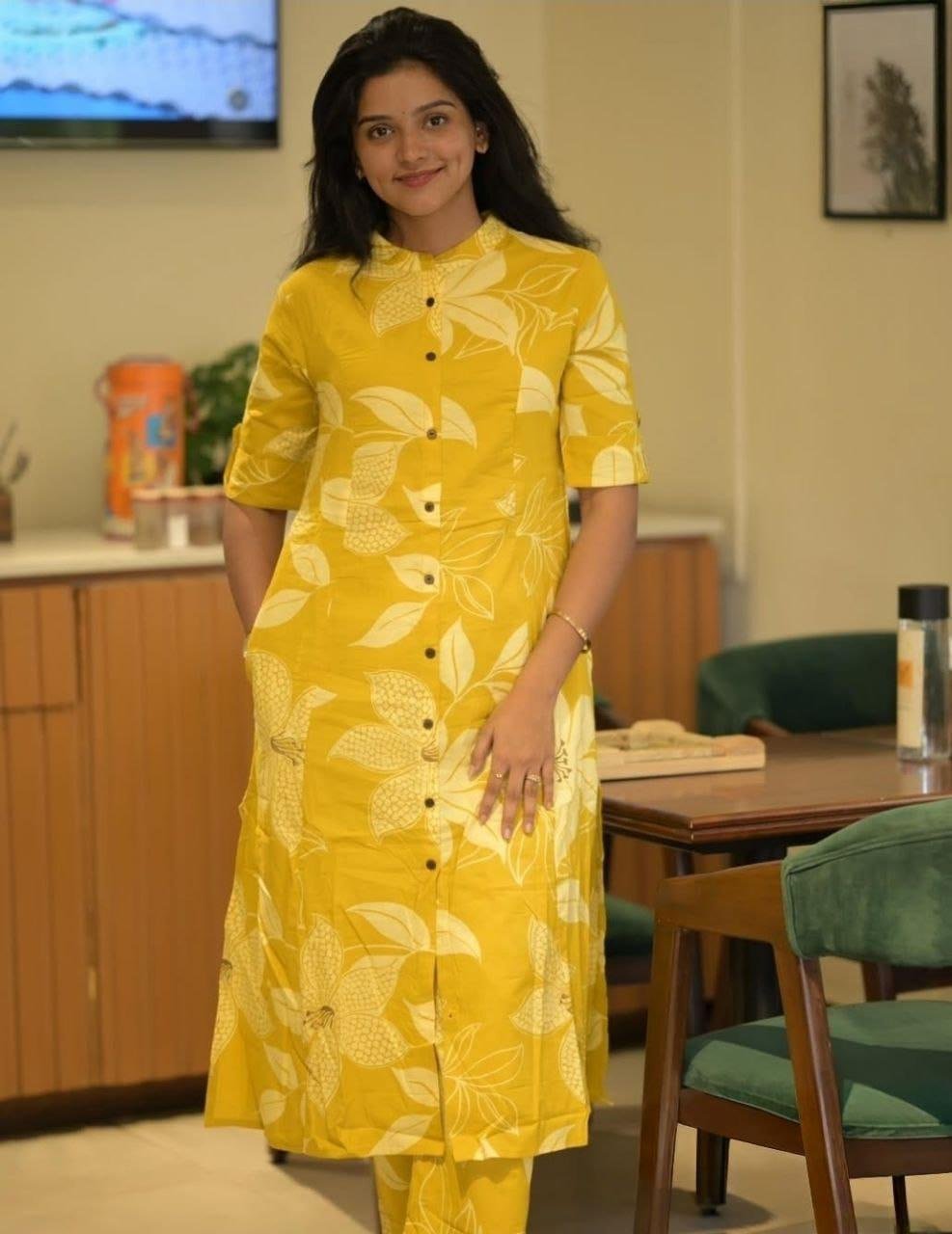 Offer cotton kurti pant set