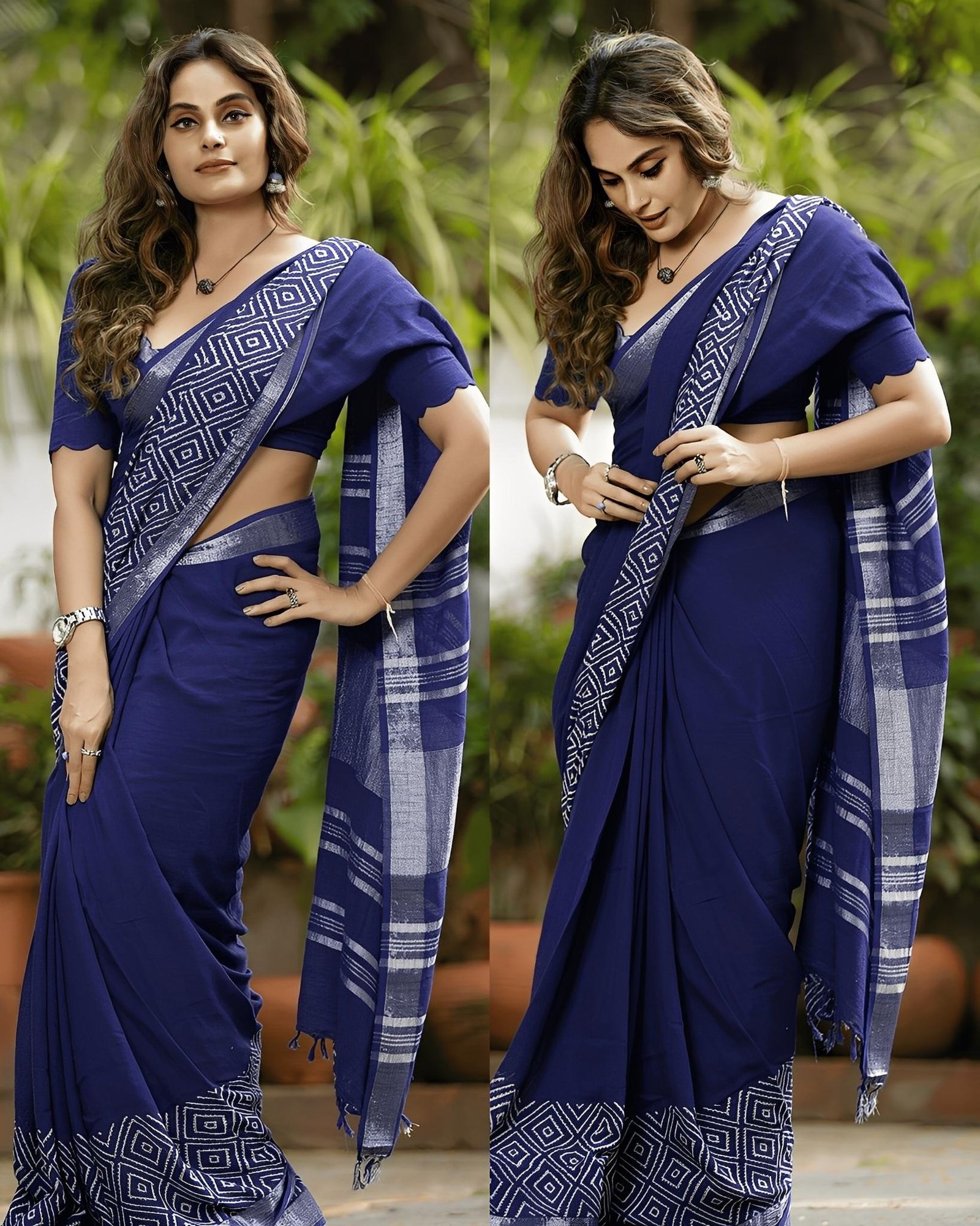 Soft cotton Printed saree
