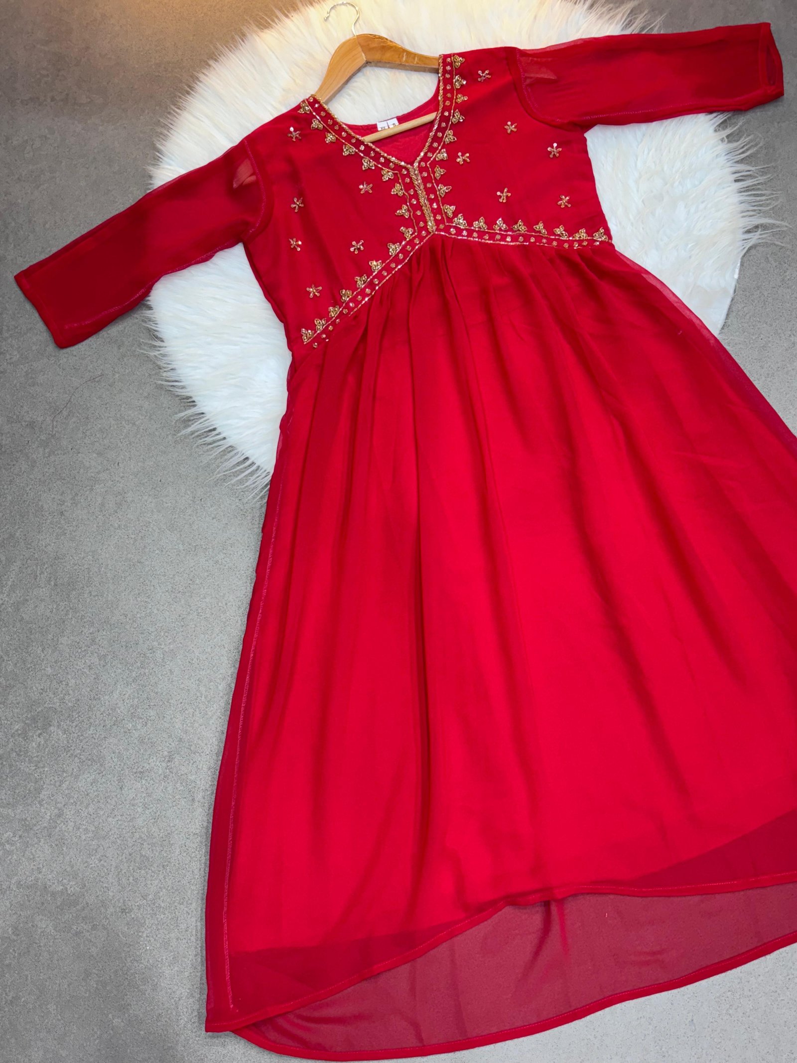 Handwork Georgette Kurtis