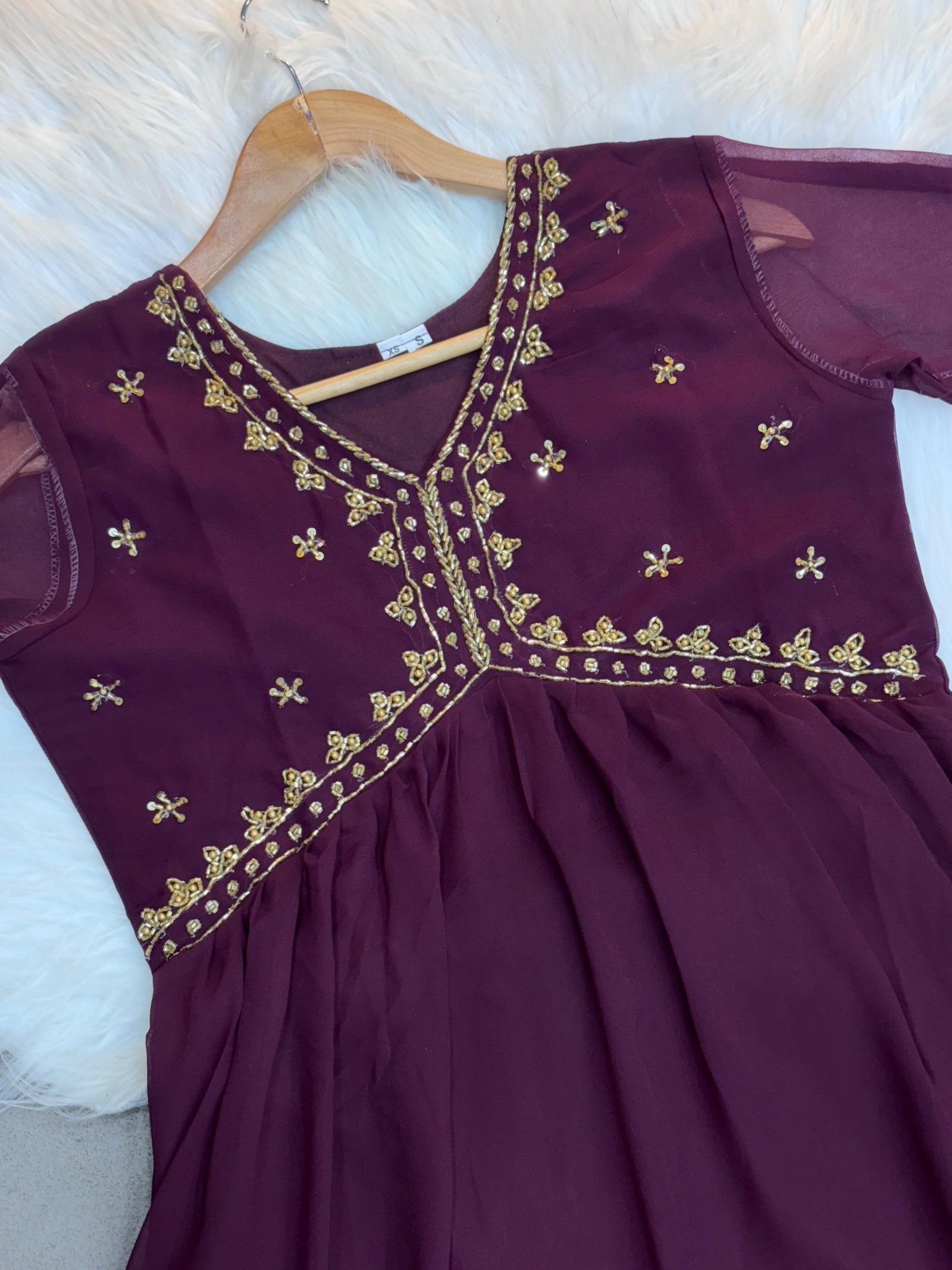 Handwork Georgette Kurtis