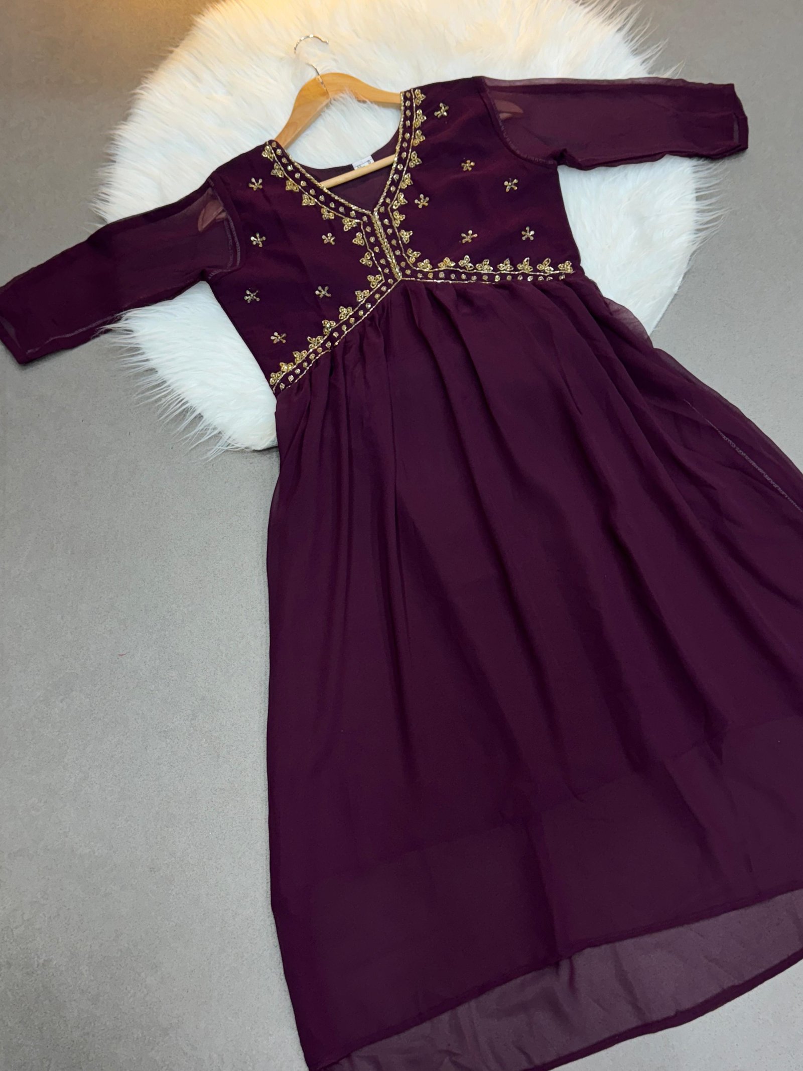 Handwork Georgette Kurtis