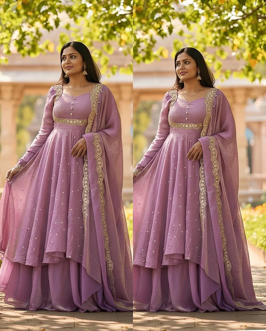 Vichitra Silk Cape Top With Skirt & Dupatta | Premium Wedding & Party Wear Ensemble