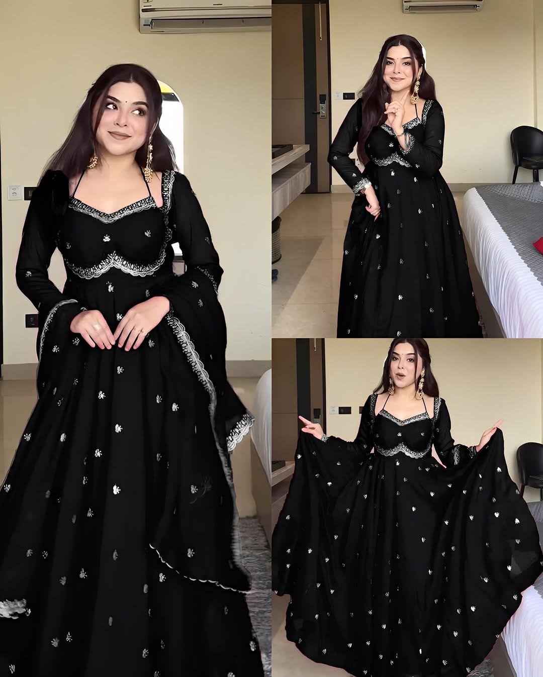 ✨ Stylytic Purple Anarkali Suit Set — Crafted to Make You Shine