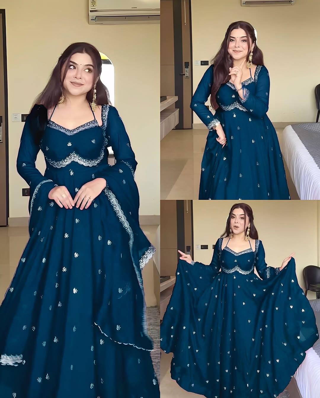 ✨ Stylytic Purple Anarkali Suit Set — Crafted to Make You Shine