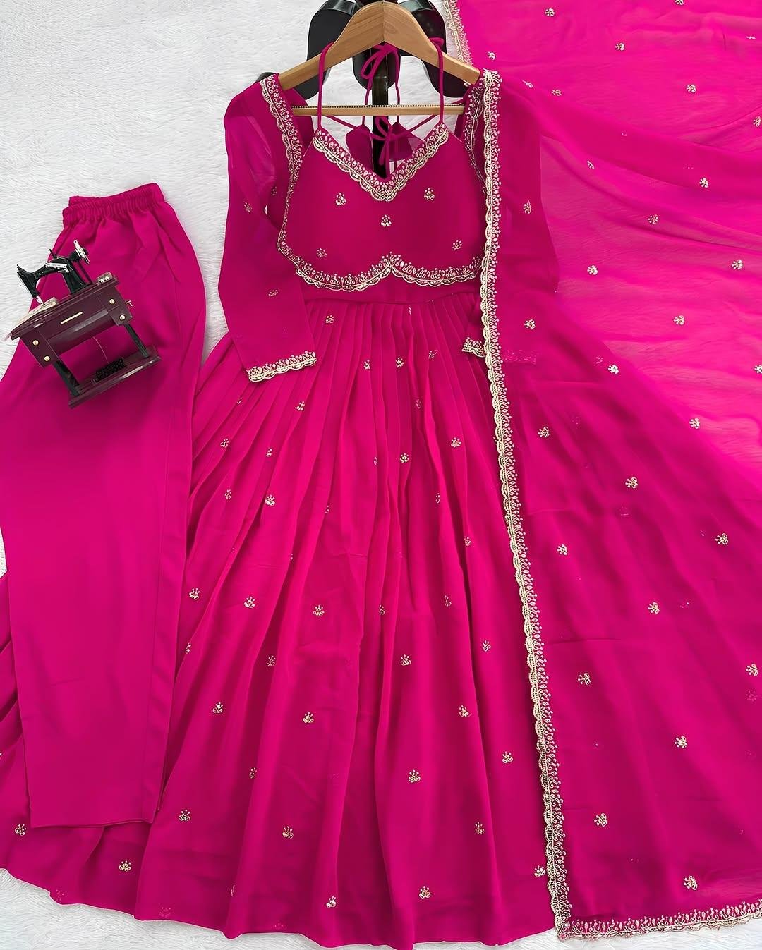 ✨ Stylytic Purple Anarkali Suit Set — Crafted to Make You Shine