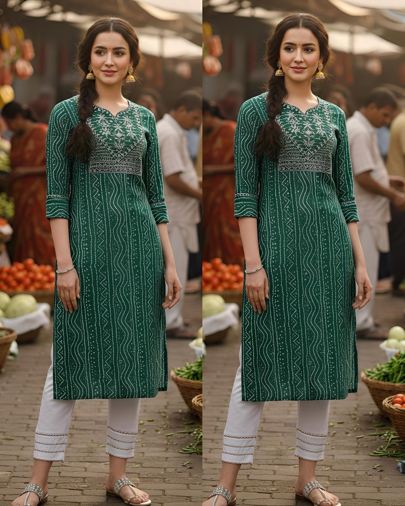Casual Outing Wear Kurti with Pant set │Office wear College wear elegant kurta set