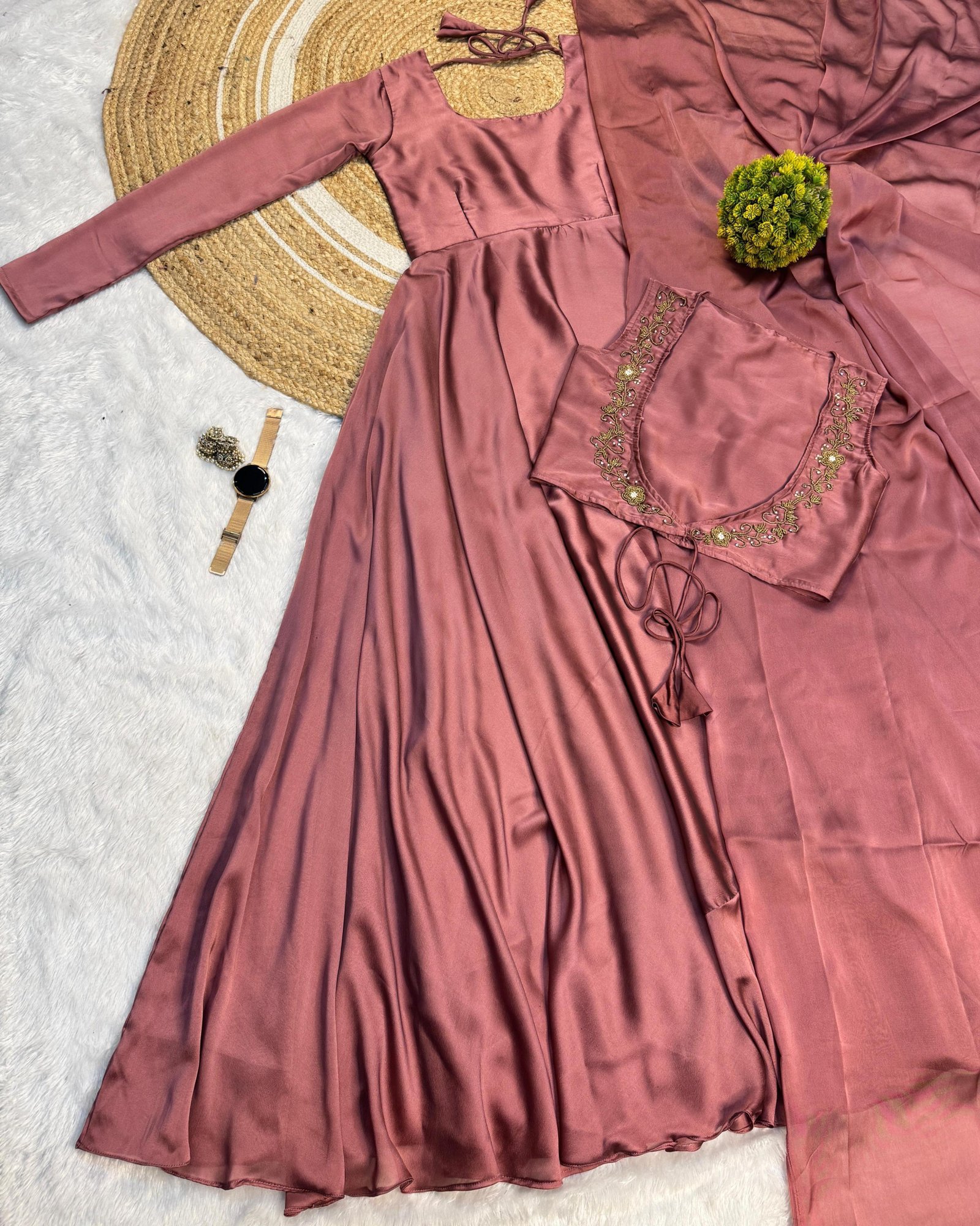 Rangoli Silk Gown One Outfit. Three Stunning Styles 🥳