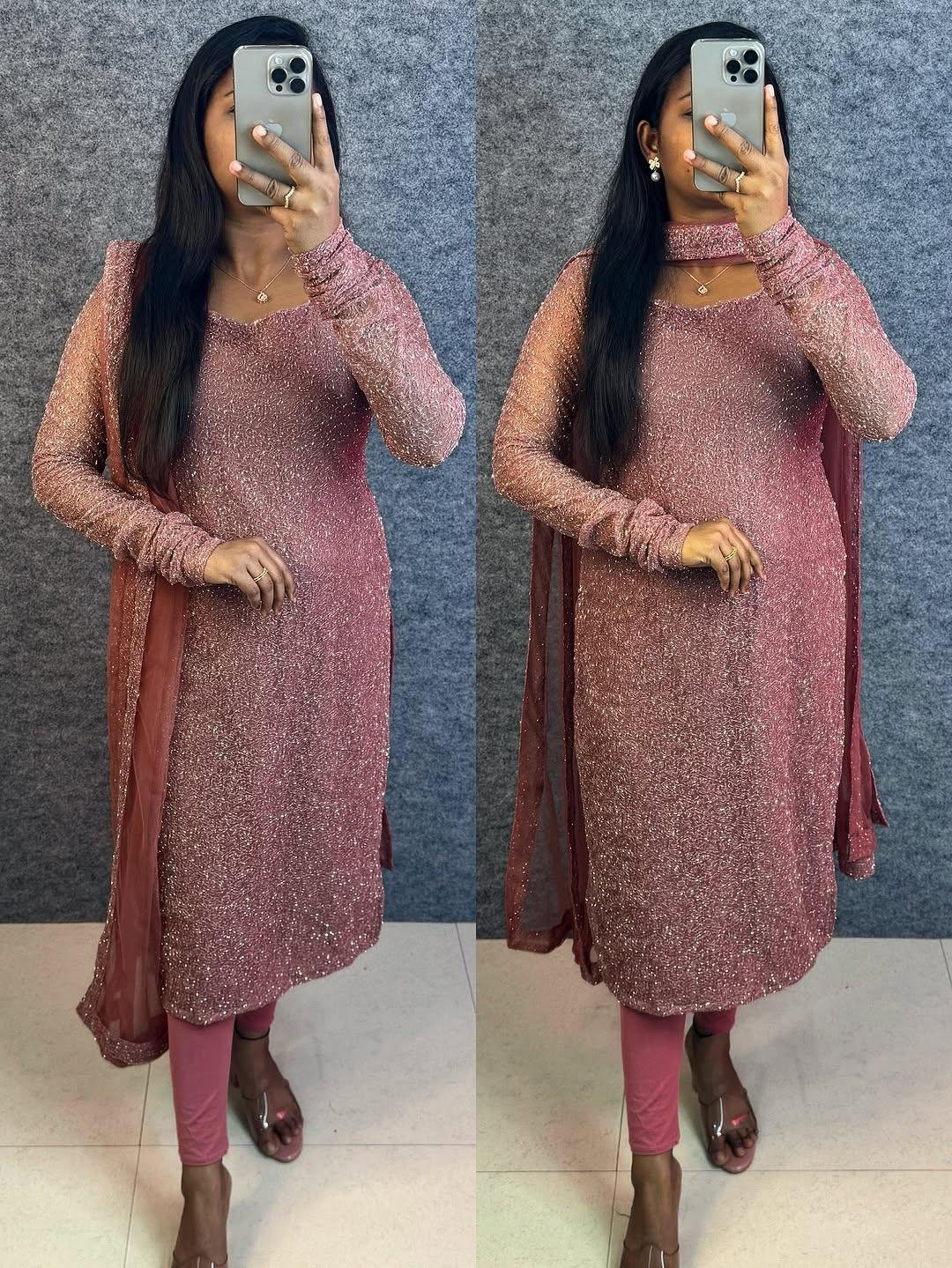 Designer Party Wear Kurti with Dupatta | Queen-Style Elegance