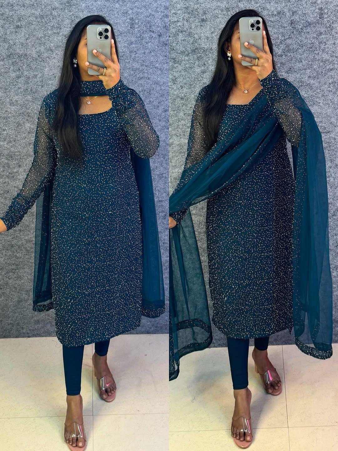 Designer Party Wear Kurti with Dupatta | Queen-Style Elegance