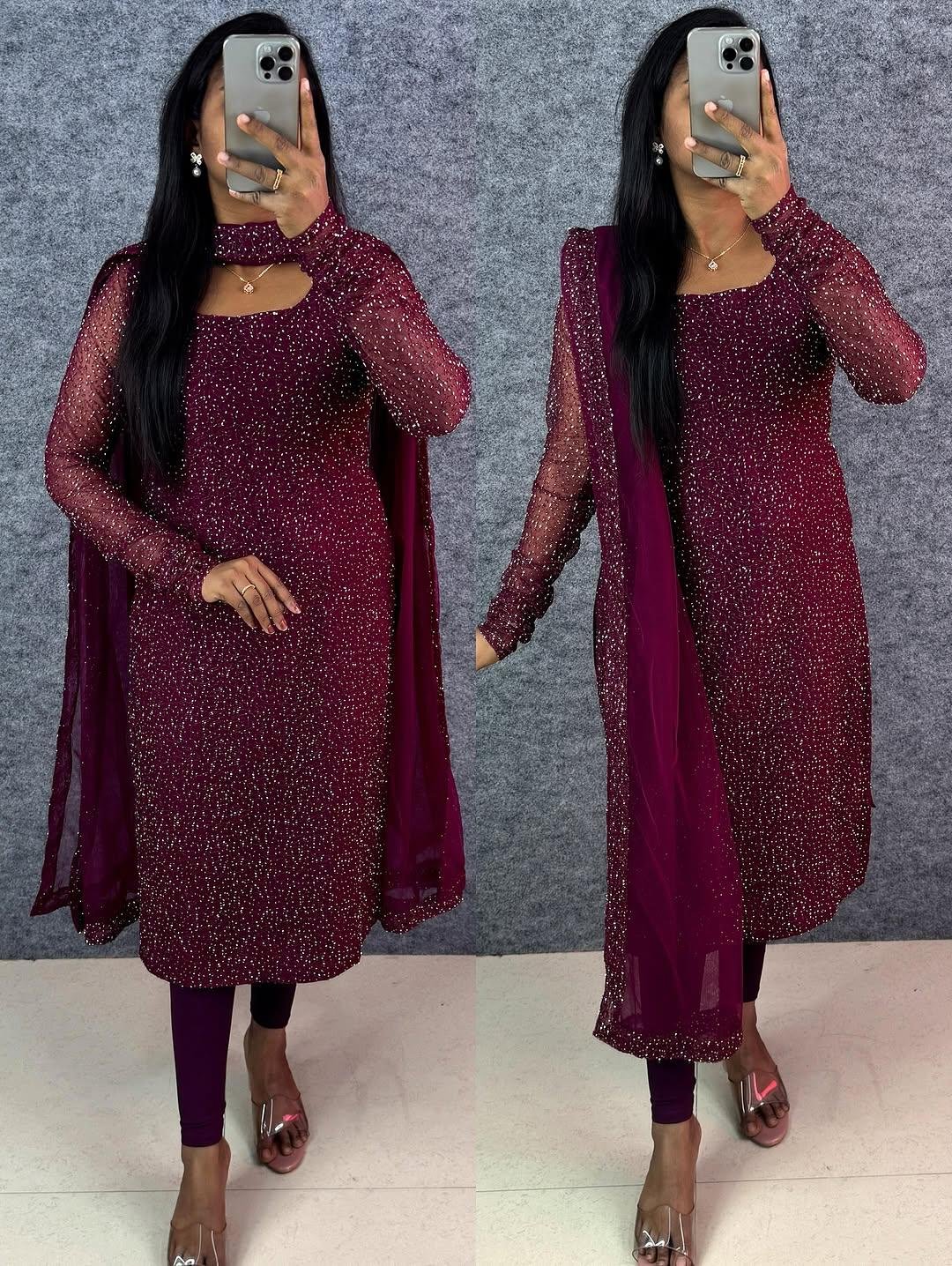 Designer Party Wear Kurti with Dupatta | Queen-Style Elegance