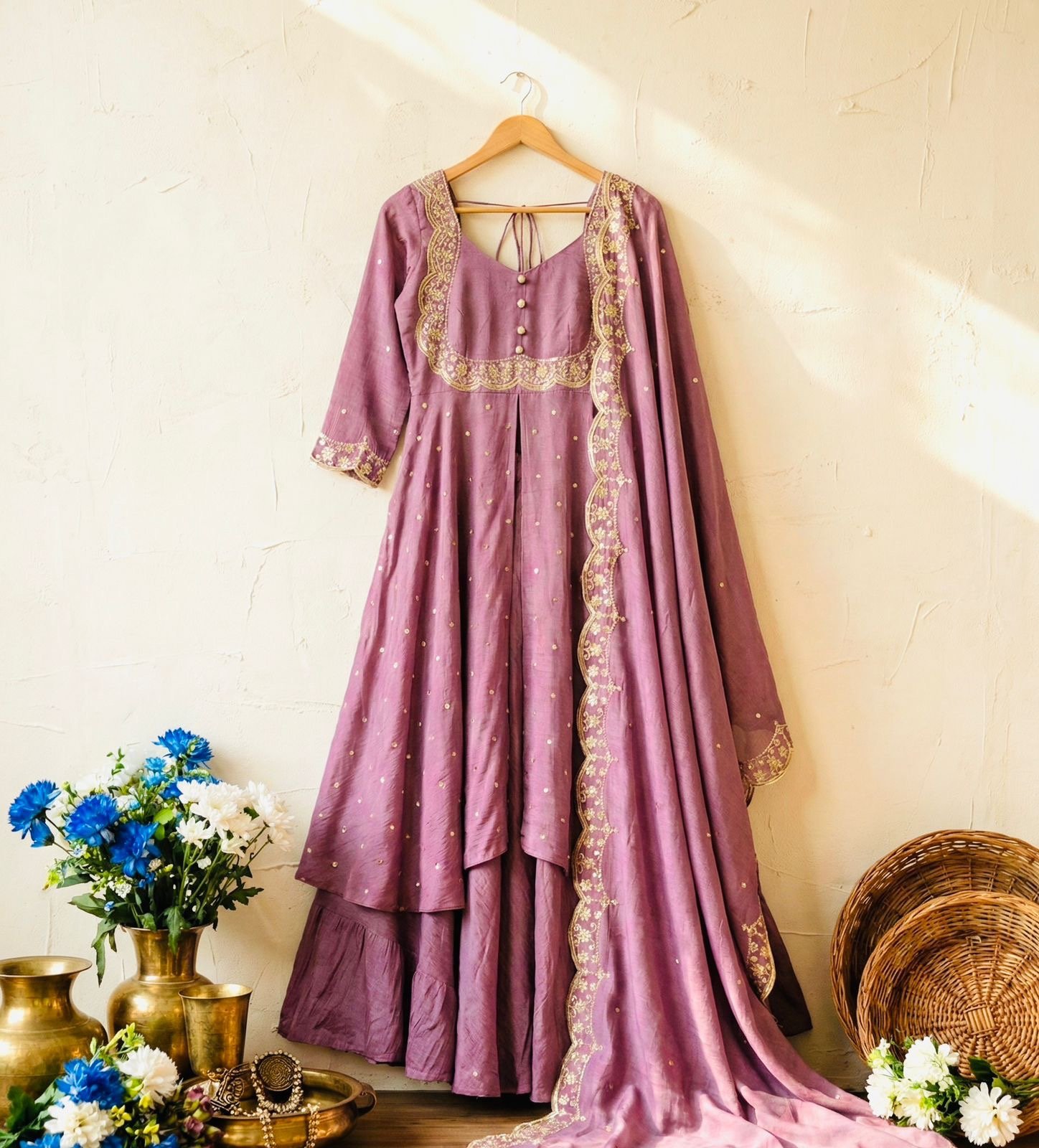 Most Trending Premium Cape Designer Gown │Skirt Cape top and Dupatta