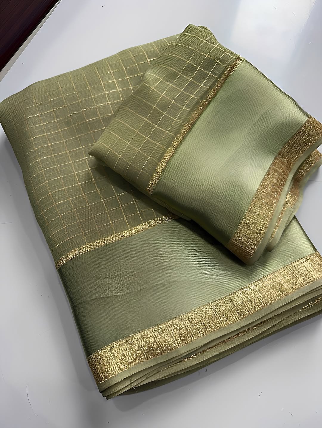 Premium Viscose Georgette Saree with blouse