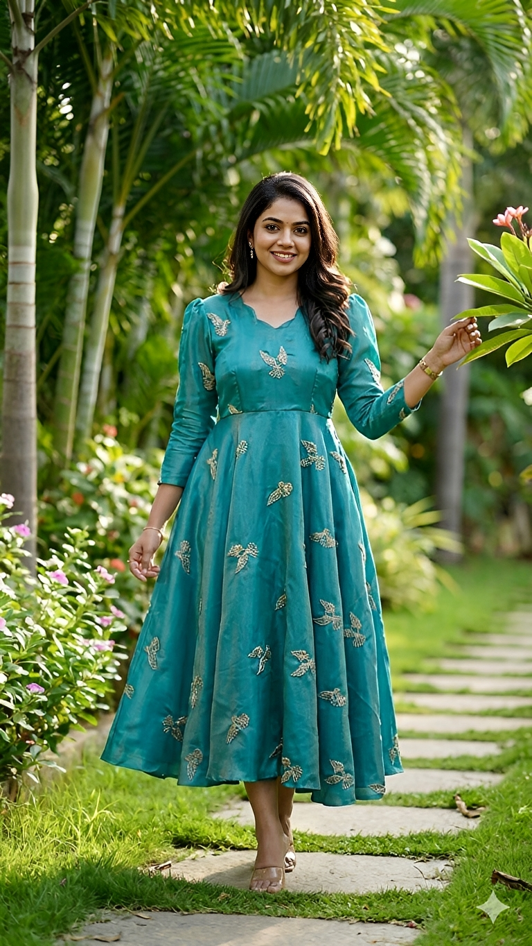 Falcon Cute Maxi - Bead work Maxi Falcon dress