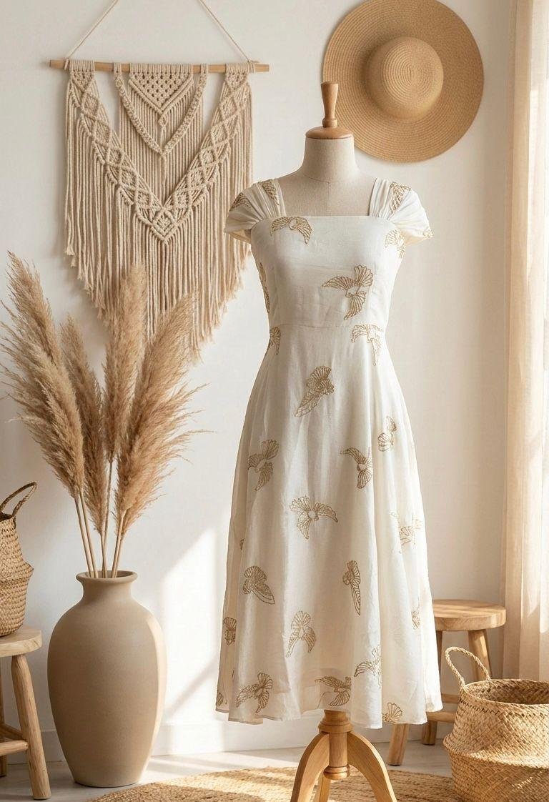 Falcon Cute Maxi - Bead work Maxi Falcon dress