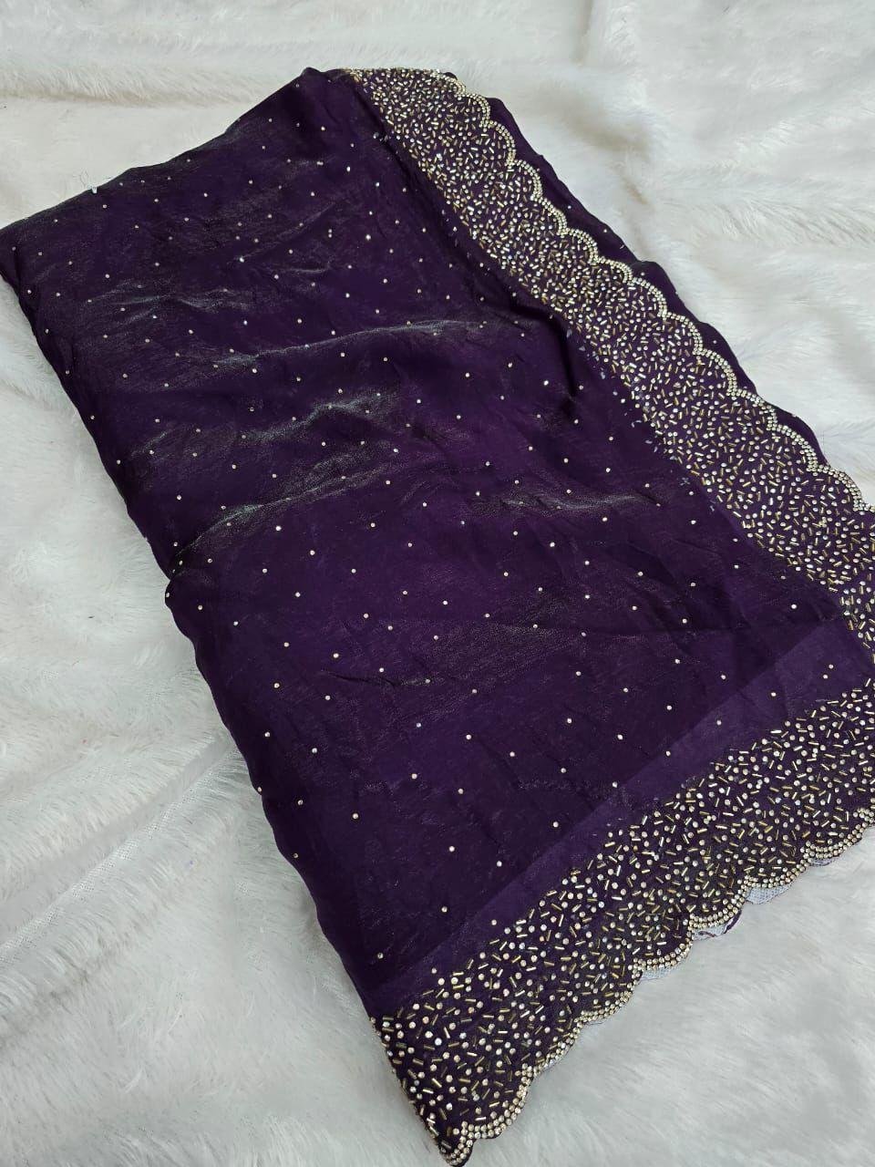 Stone Sparkle Saree - Premium Partywear Saree Looks