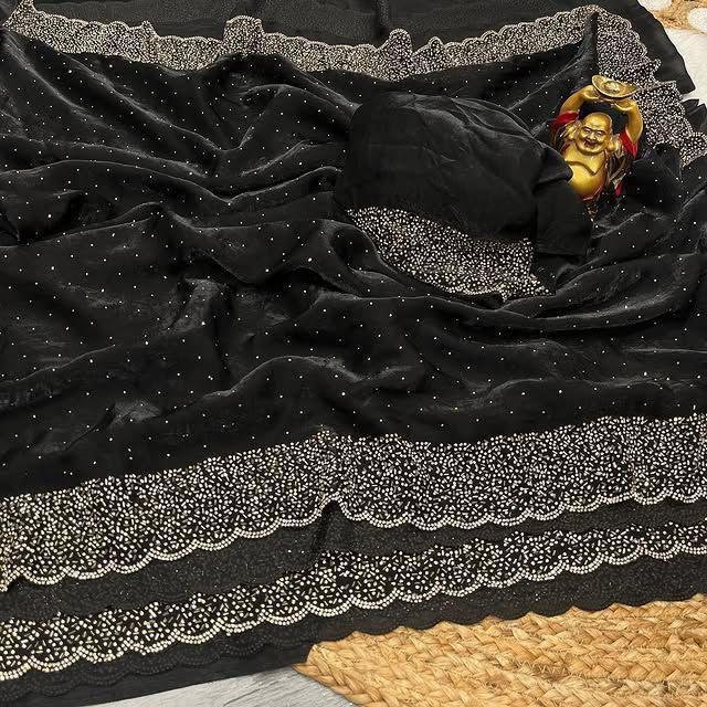 Stone Sparkle Saree - Premium Partywear Saree Looks