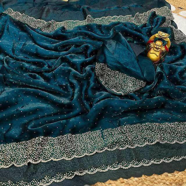 Stone Sparkle Saree - Premium Partywear Saree Looks