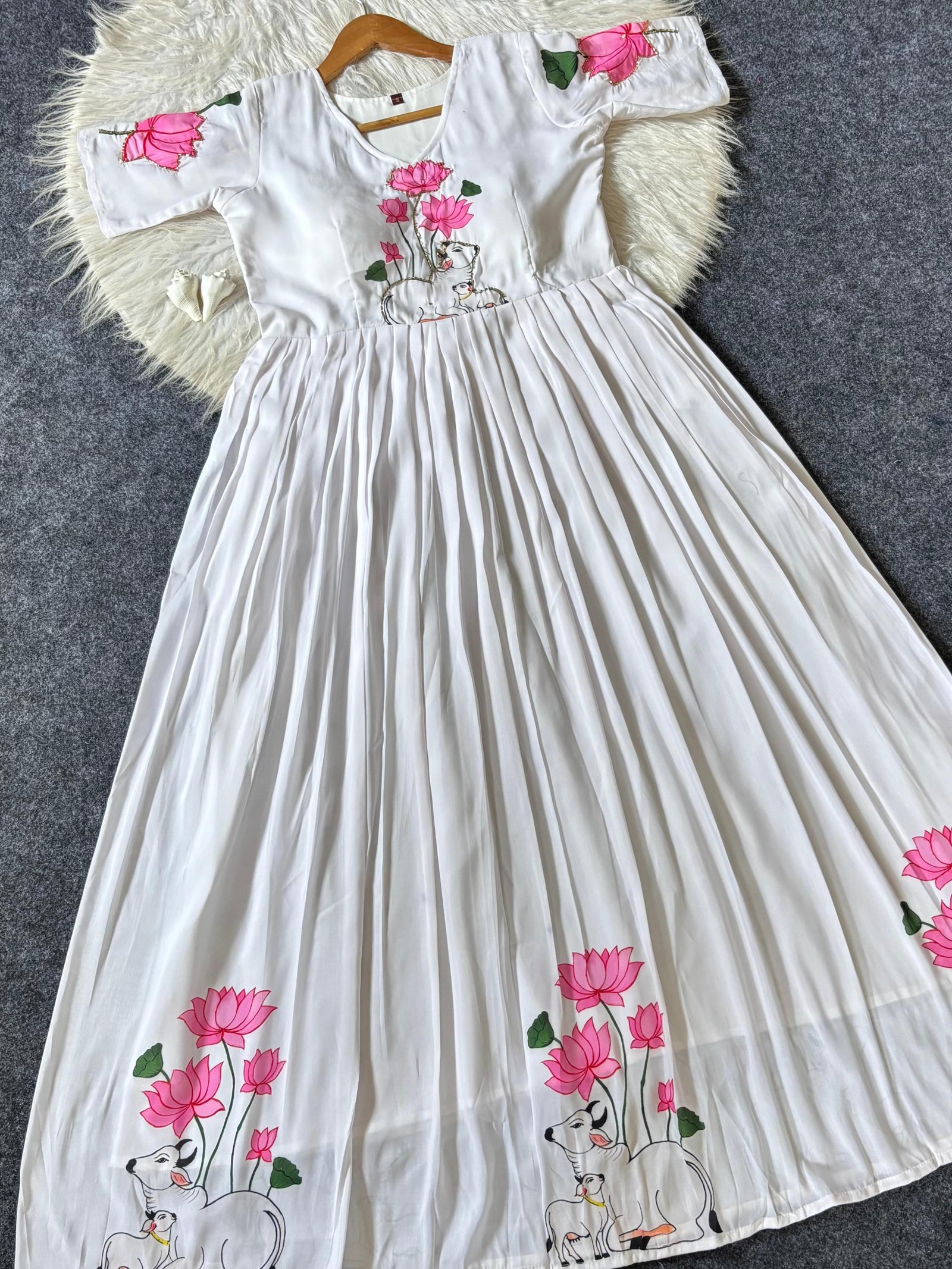 Western Ethnic Maxi -- Beads work designer gown