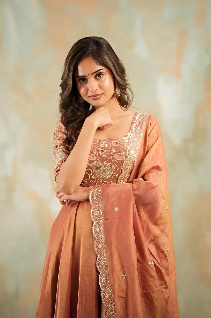 Embroidered Anarkali with Dupatta - Intricate Designer set