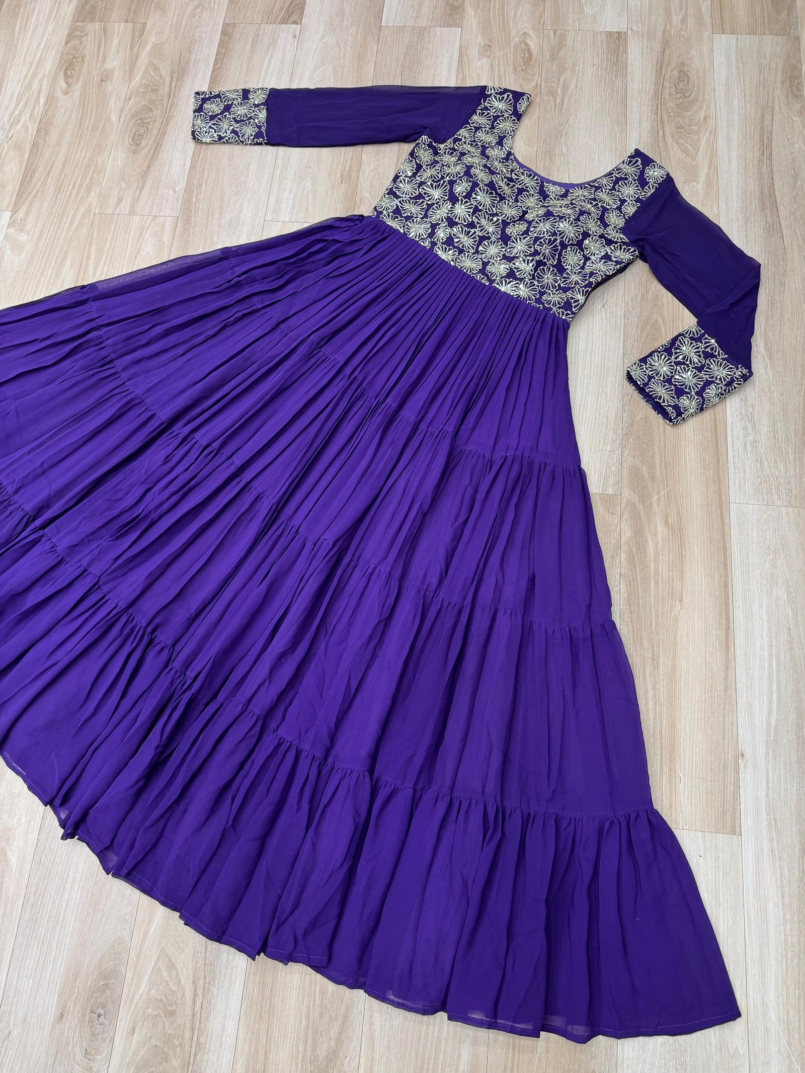 NIRVI - Designer Long embroidered Gown