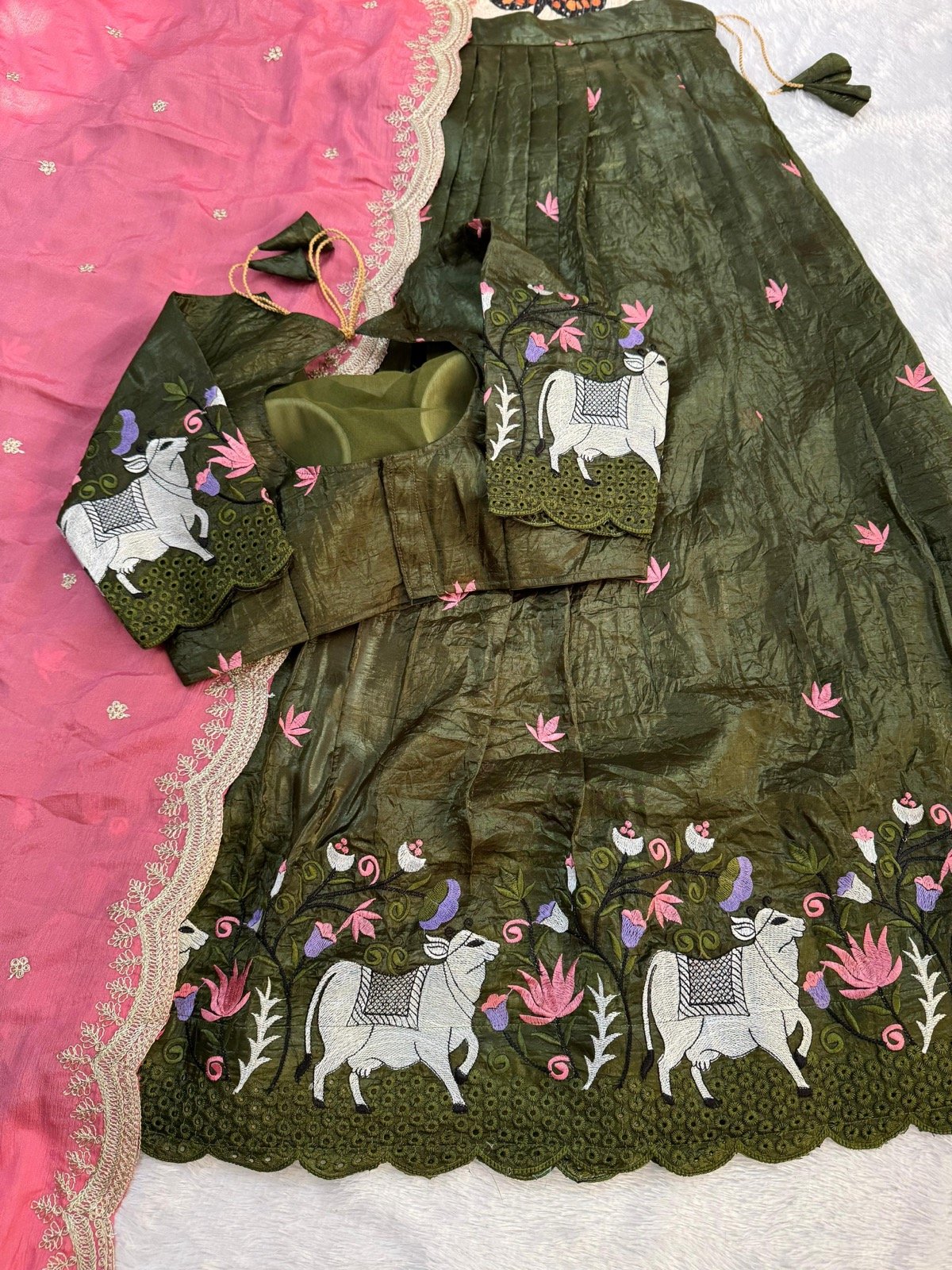 Poetic Dream Embroidered Halfsaree