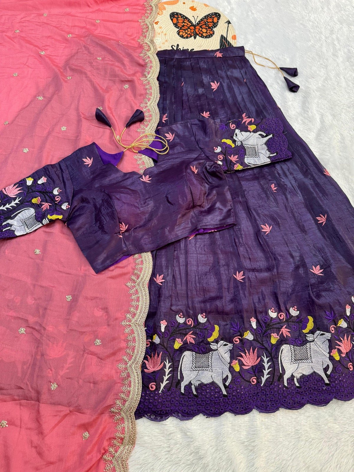 Poetic Dream Embroidered Halfsaree