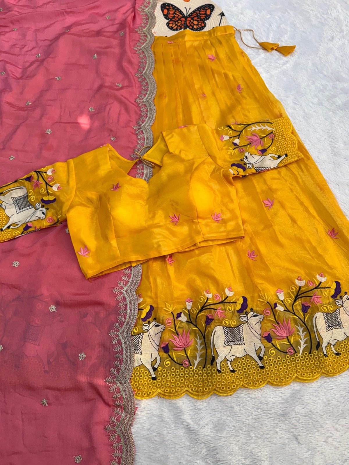 Poetic Dream Embroidered Halfsaree